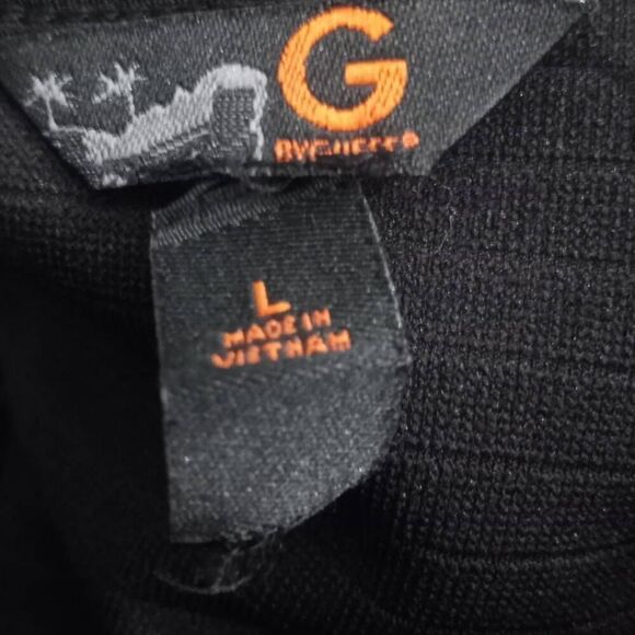 G BY GUESS BLACK FAUX LEATHER MINI DRESS SZ.L GUC. - Picture 5 of 8